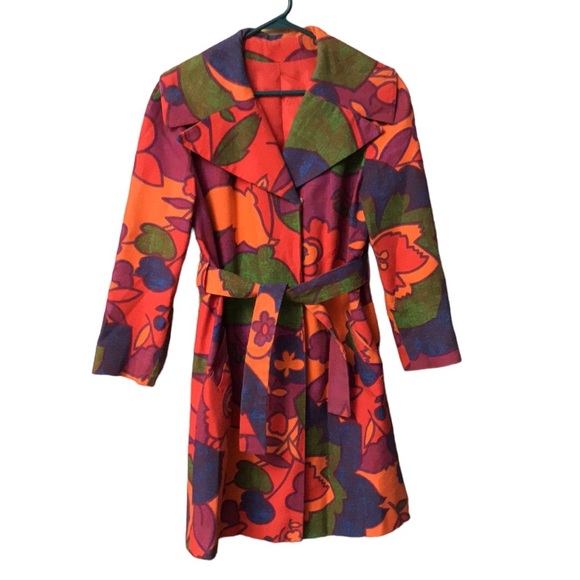 Vintage Jackets & Blazers - Paul R. Nissen vintage union made bold floral pattern lined jacket